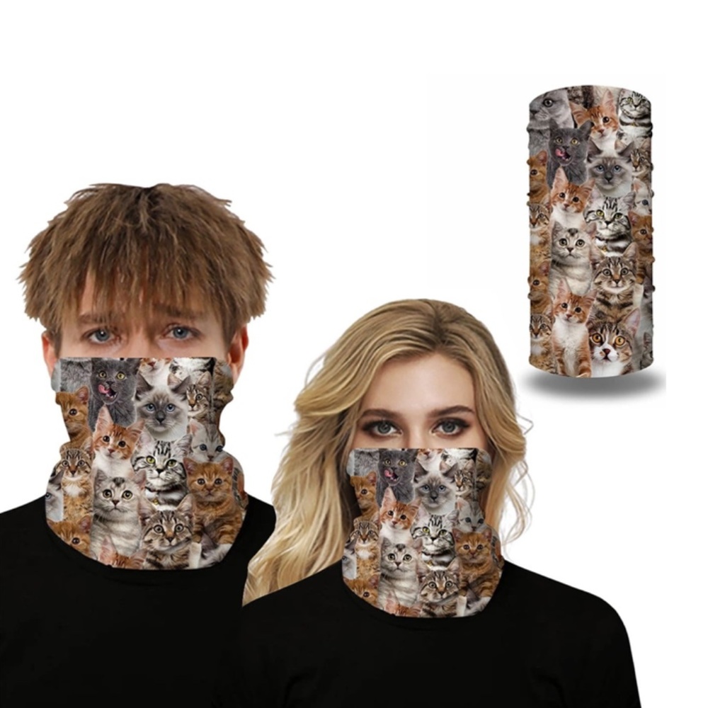 🌷SALE 🌷 Cat Mask Gaiter Scarf - Picture 3 of 6